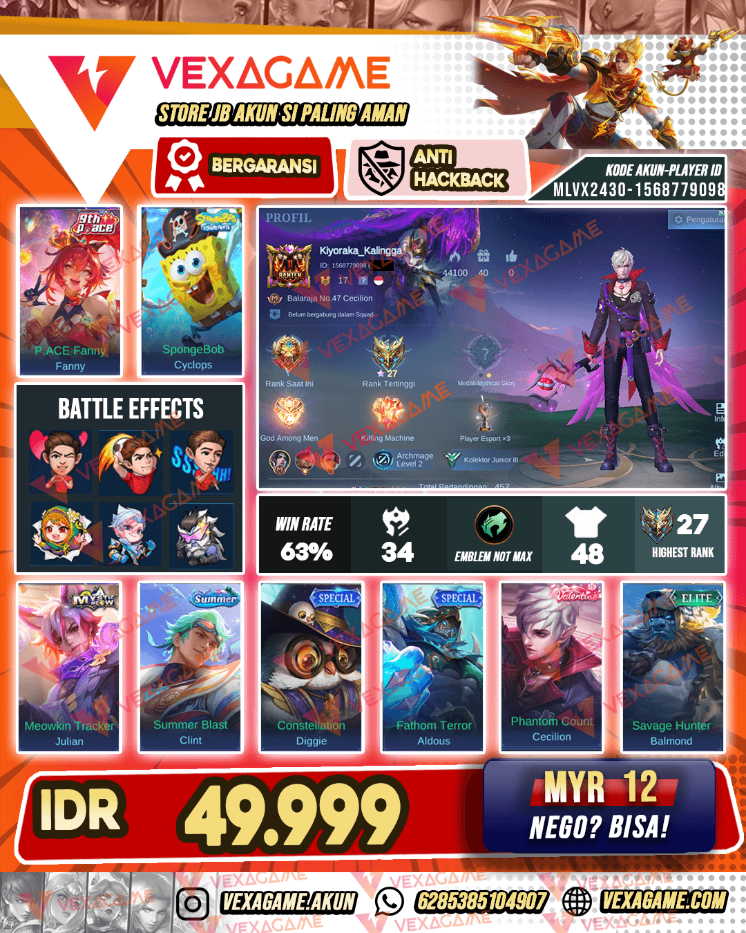 Akun murah
