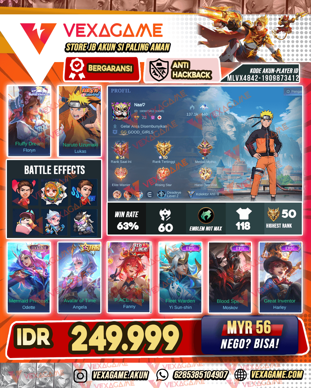 Lukas Naruto | Angela Annual Star | Floryn Sanrio