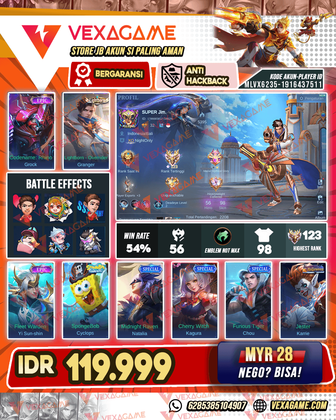 Granger Lightborn | YSS Epic | Ex Immortal