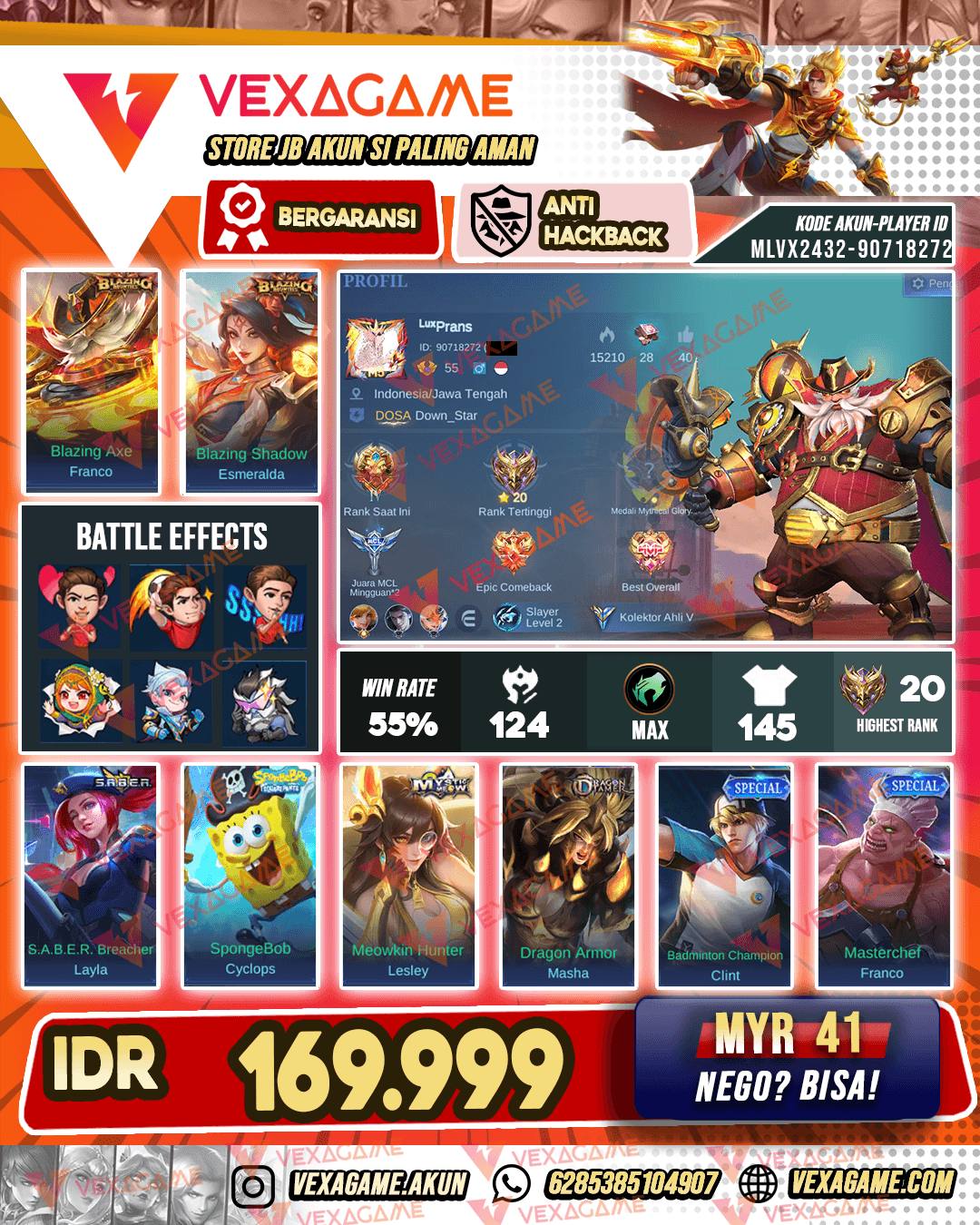 Franco Blazing | Esmeralda Blazing | Emblem MAX
