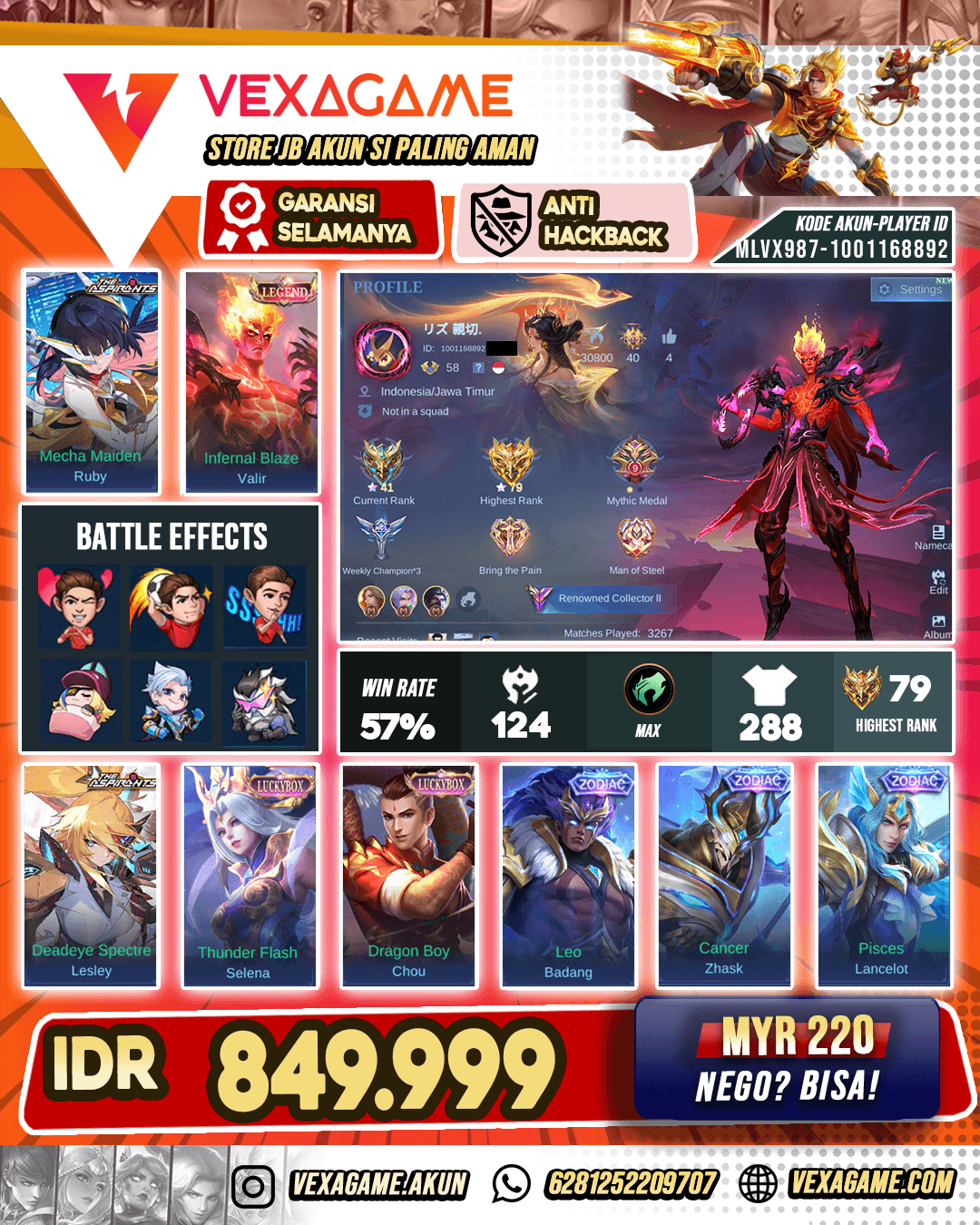 Valir Legend | Ruby Aspirant | Lesley Aspirant