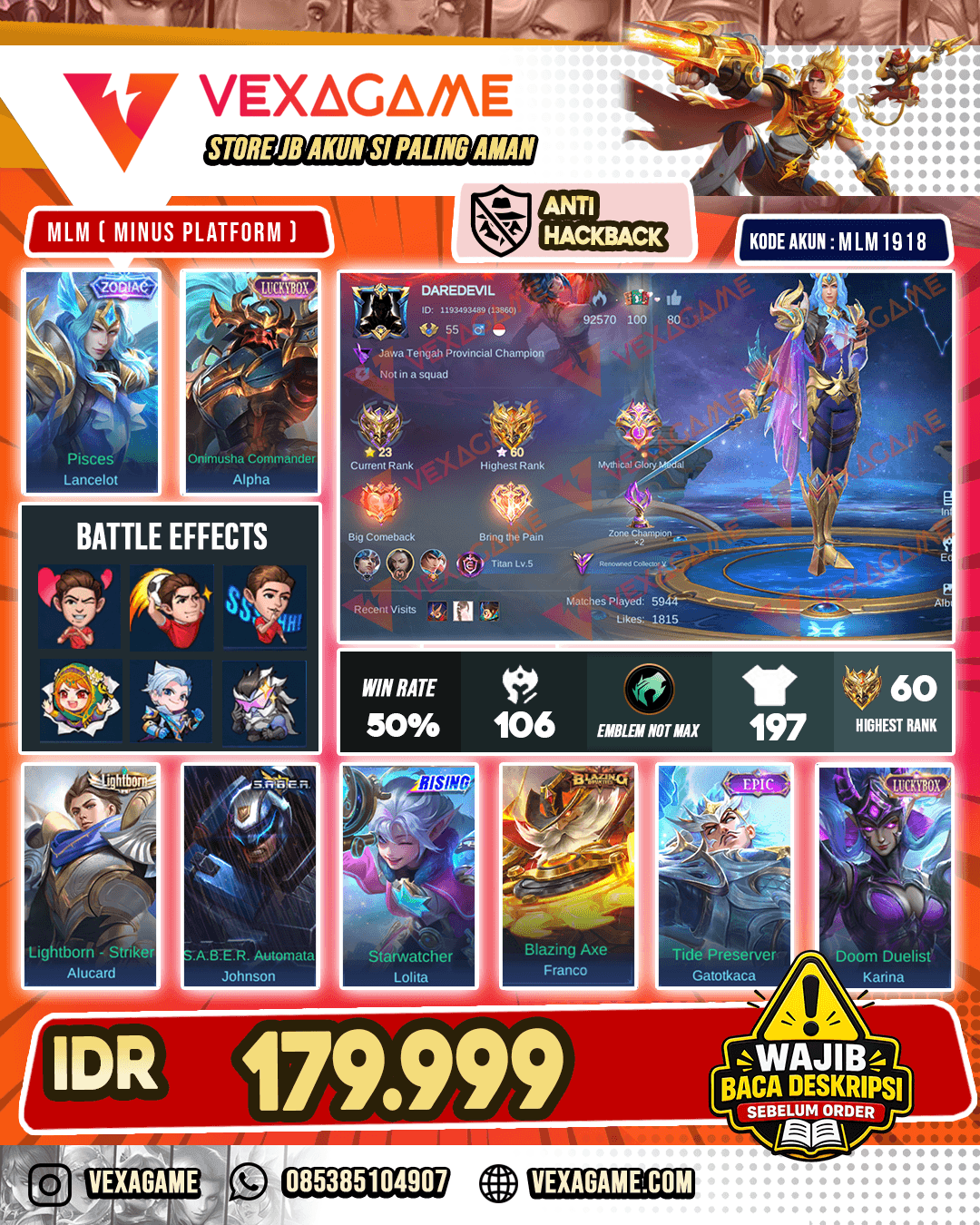 Lancelot Zodiac X 2 Luckybox