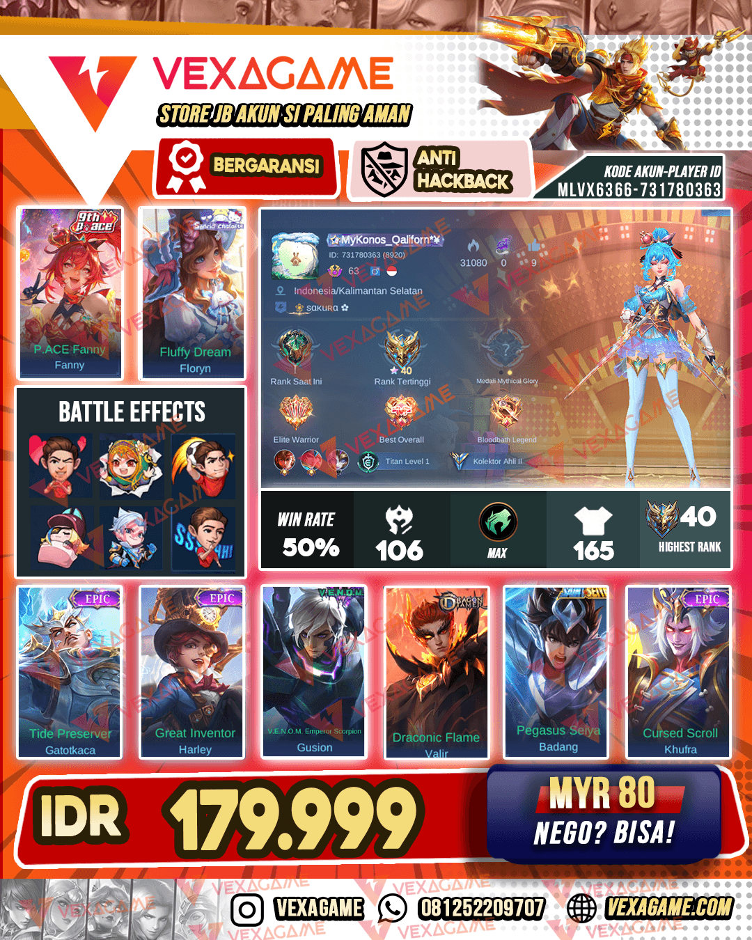 Fanny P Ace | Floryn Sanrio | Emblem MAX