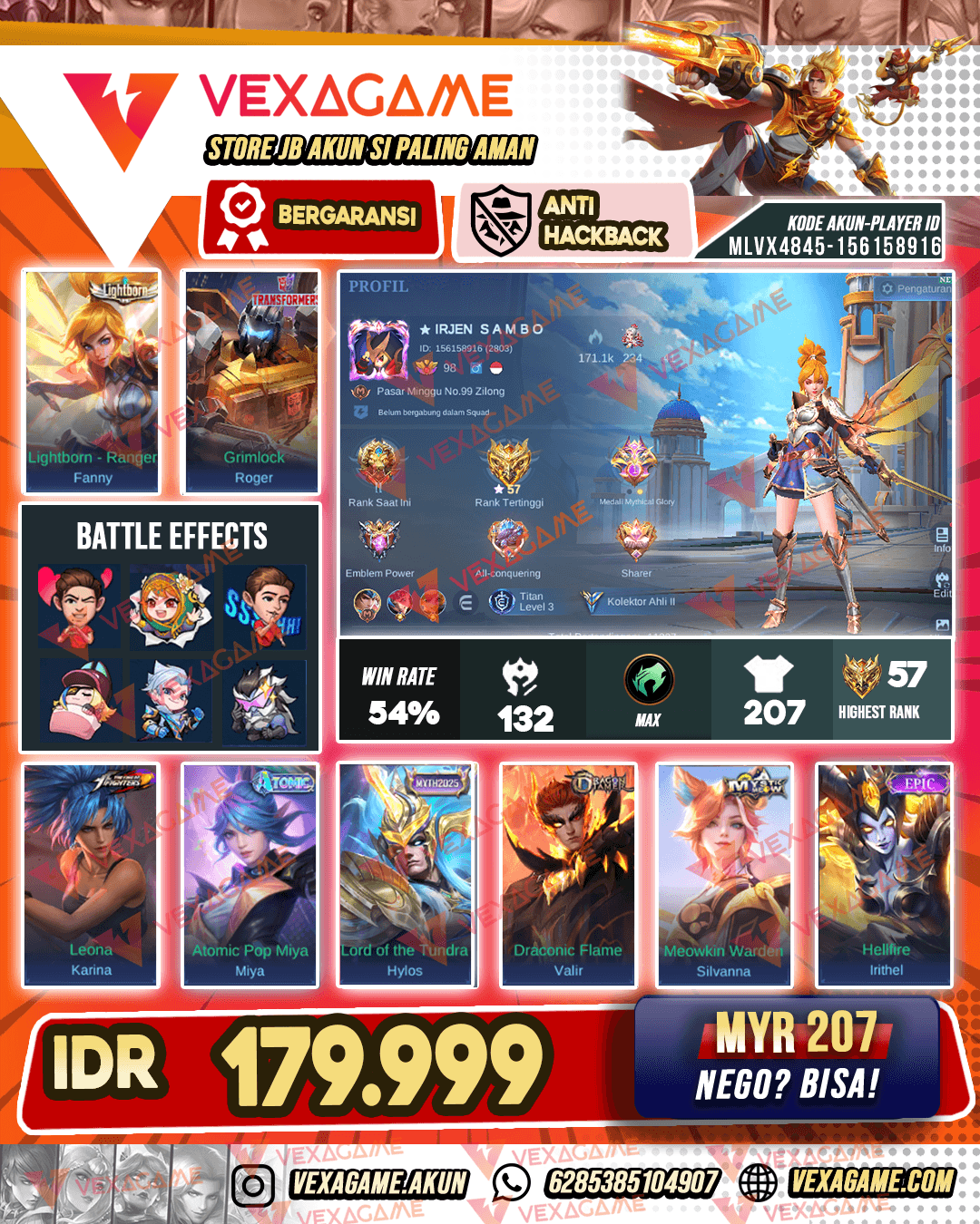 Fanny LIghtborn | Emblem MAX & Hero MAX