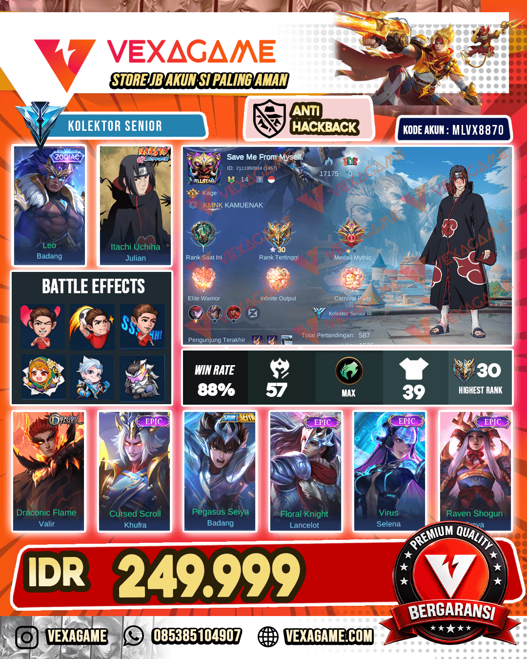 Julian Itachi X Badang Zodiac