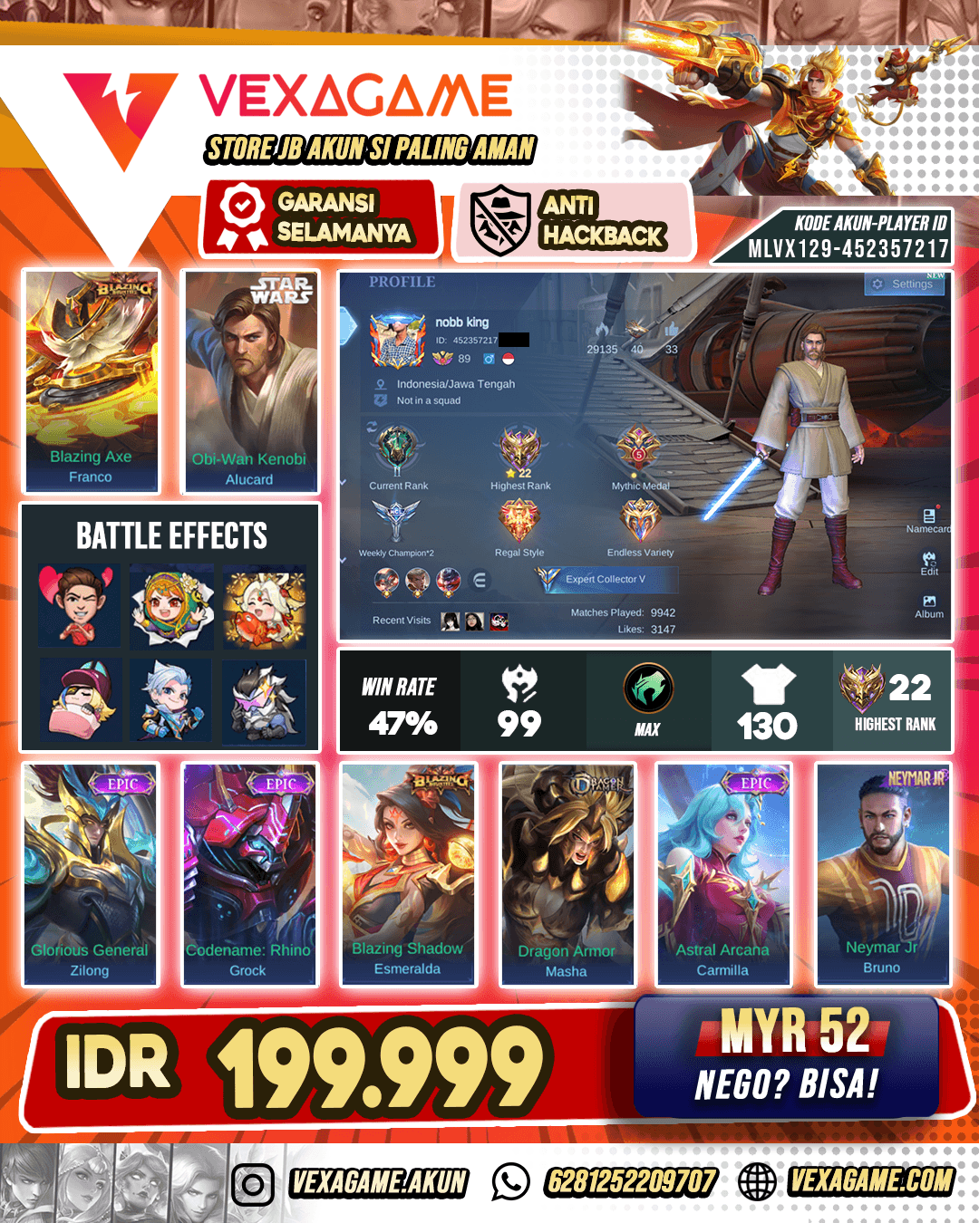 Alucard Starwars Murah