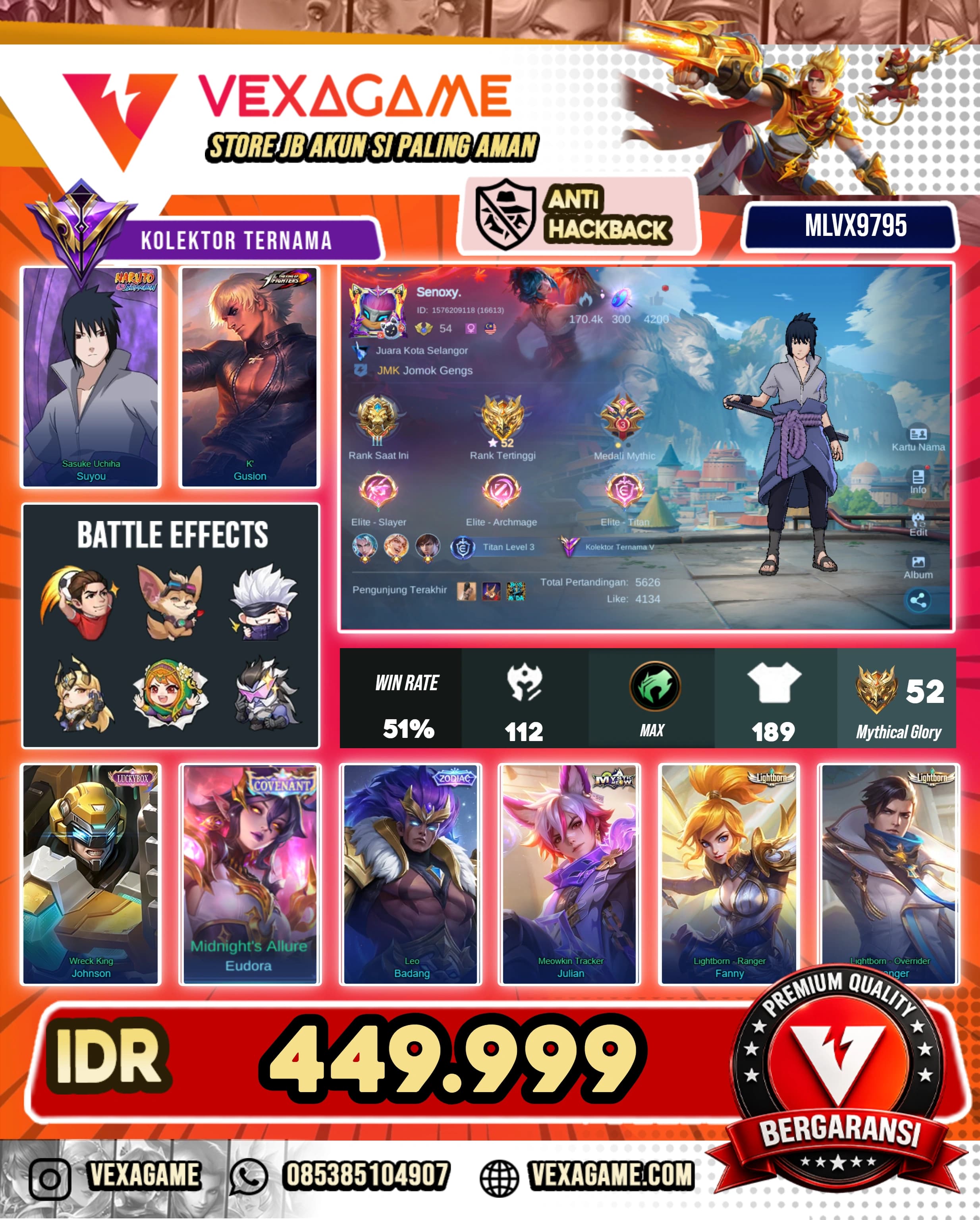 Suyou Sasuke | Guison KOF | Jhonson Luckybox