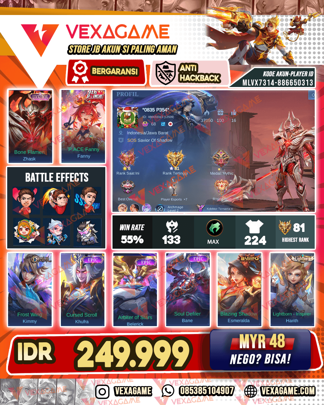 Fanny Pace | Kagura Epic | Emblem Max