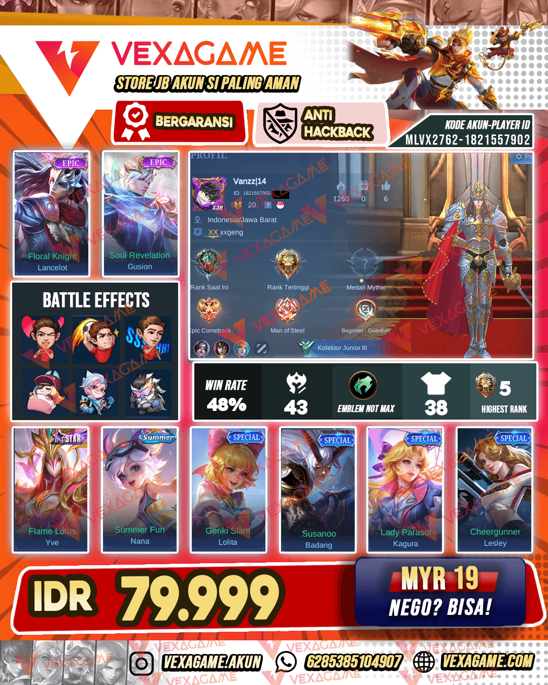 Lancelot Epic Murah