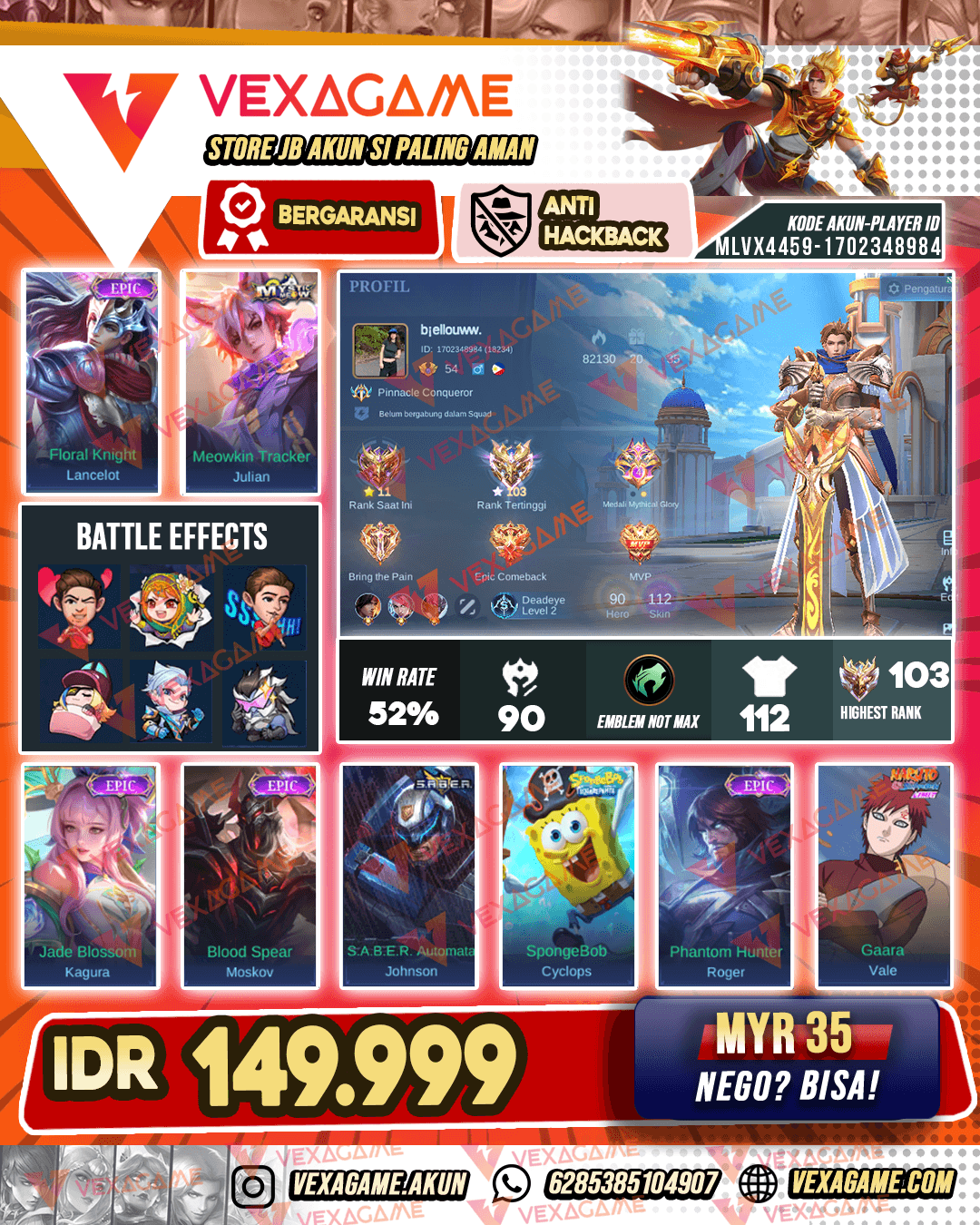 Lancelot Epic X Julian Miaw | Ex Immortal