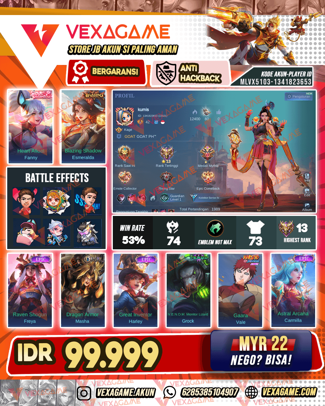Esmeralda Blazing X Fanny Valentine