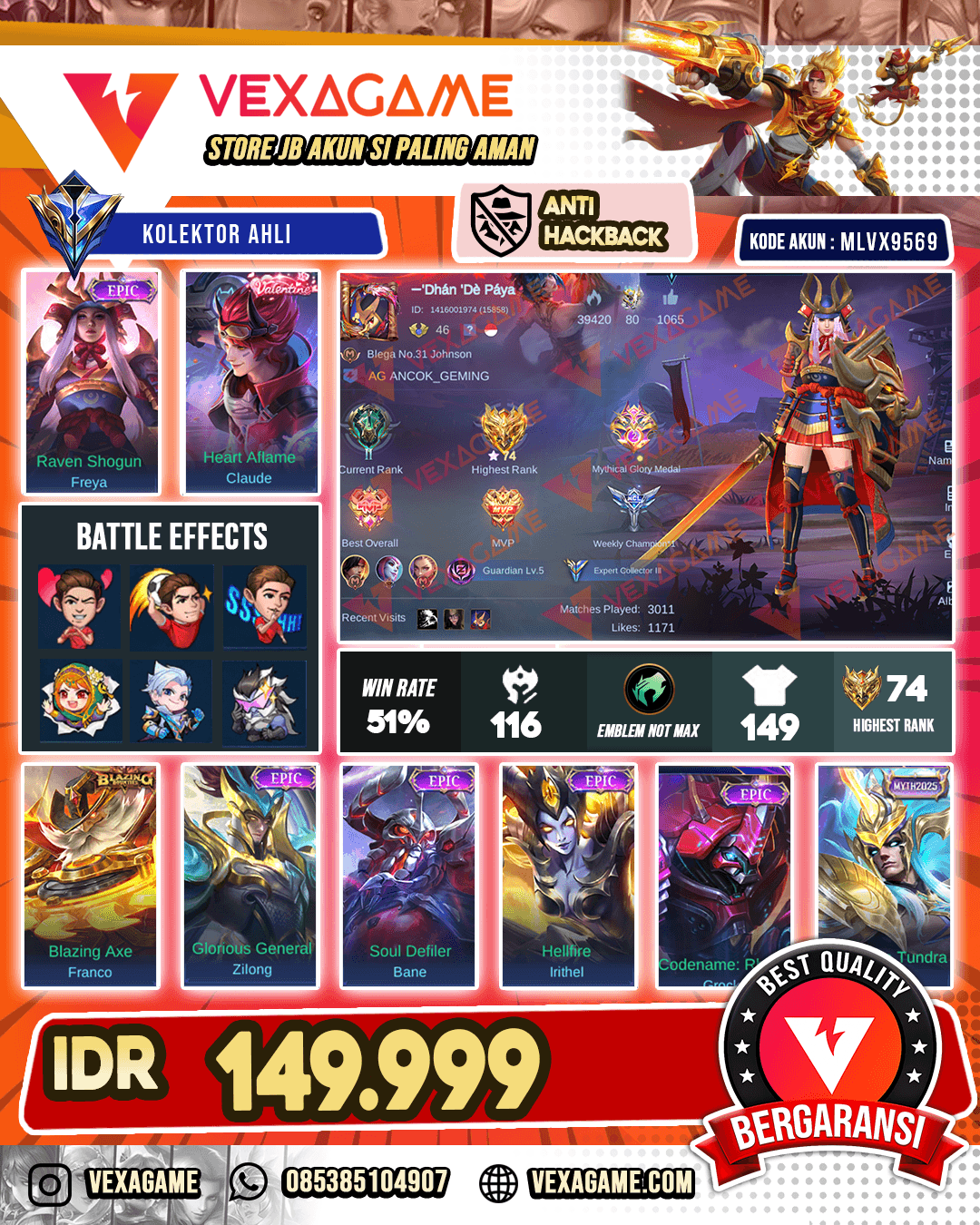 Freya Epic | Claude Valentine
