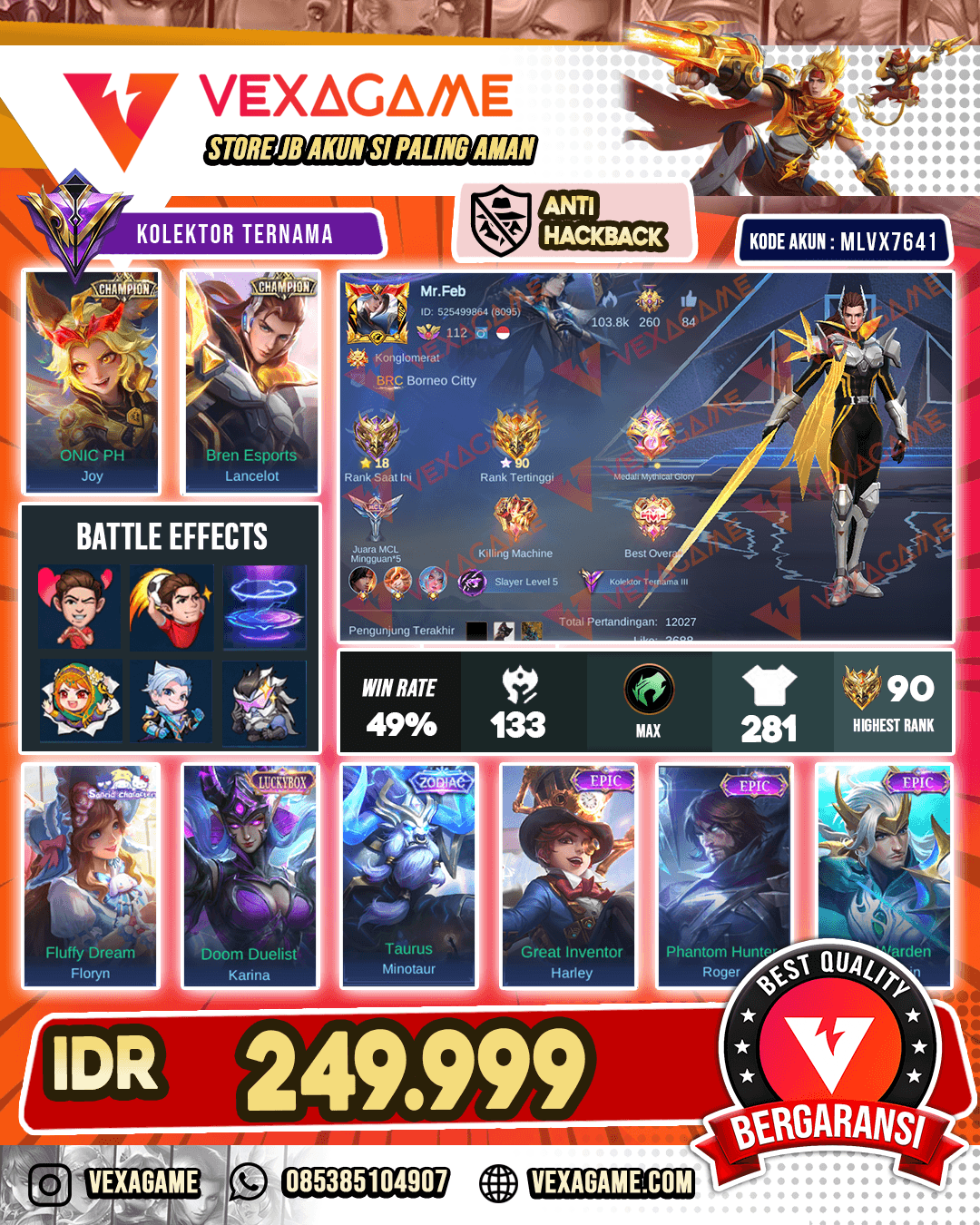 Lancelot Champions | Joy Champions | Recal TAS TAS