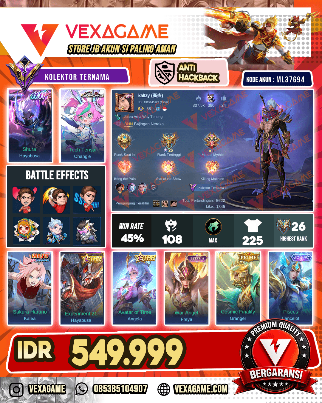 Hayabusa 11.11 | Change Aspirants | Kalea Sakura | 2 Annual Star | Freya Luckybox