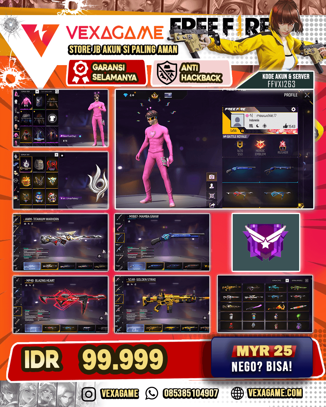 SG MAMBA X SG PELURU SUCI | MP40 INCUBATOR | VAULT 170+