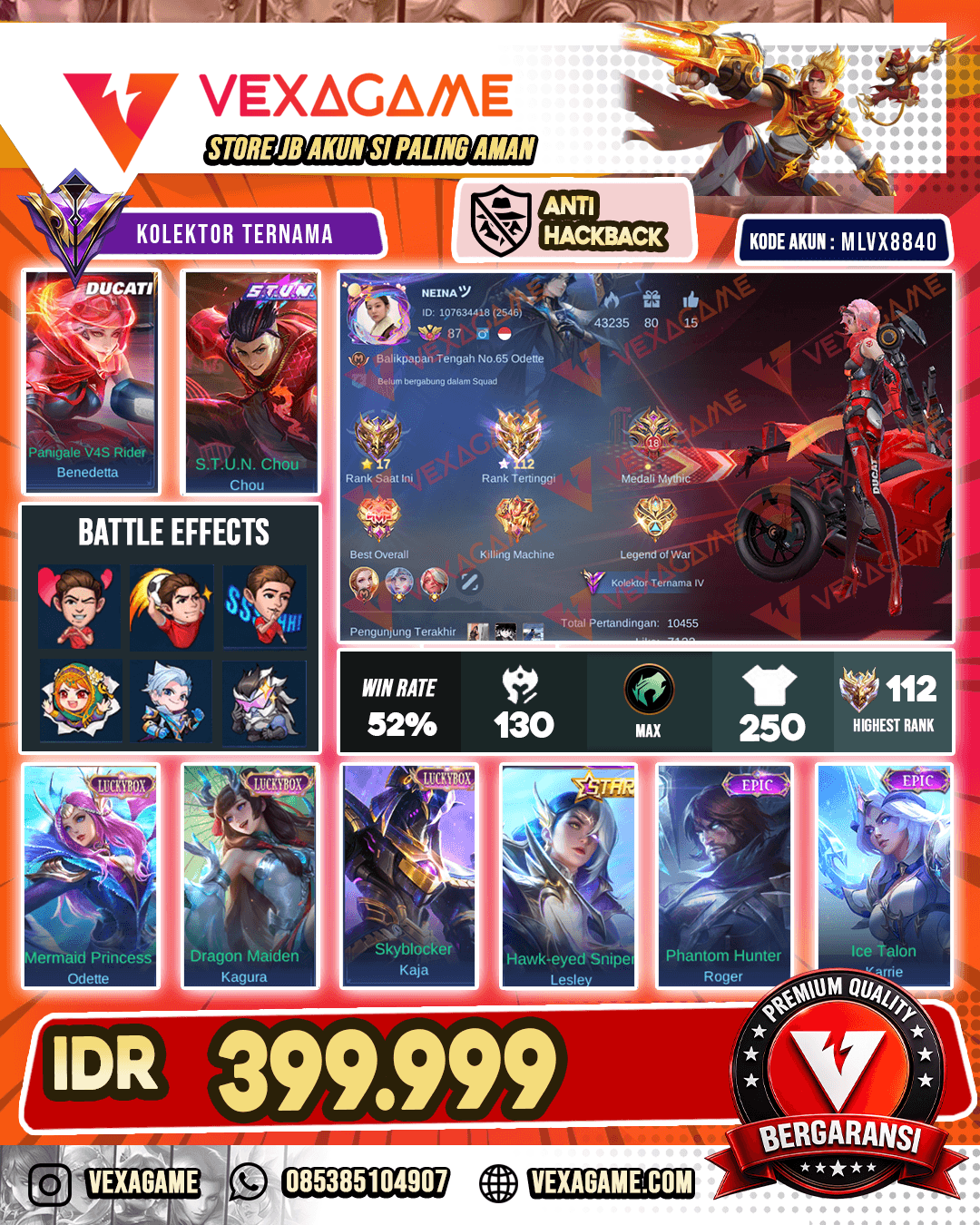 Benedetta Ducati X Chou STUN | 3 Luckybox | Ex Immortal