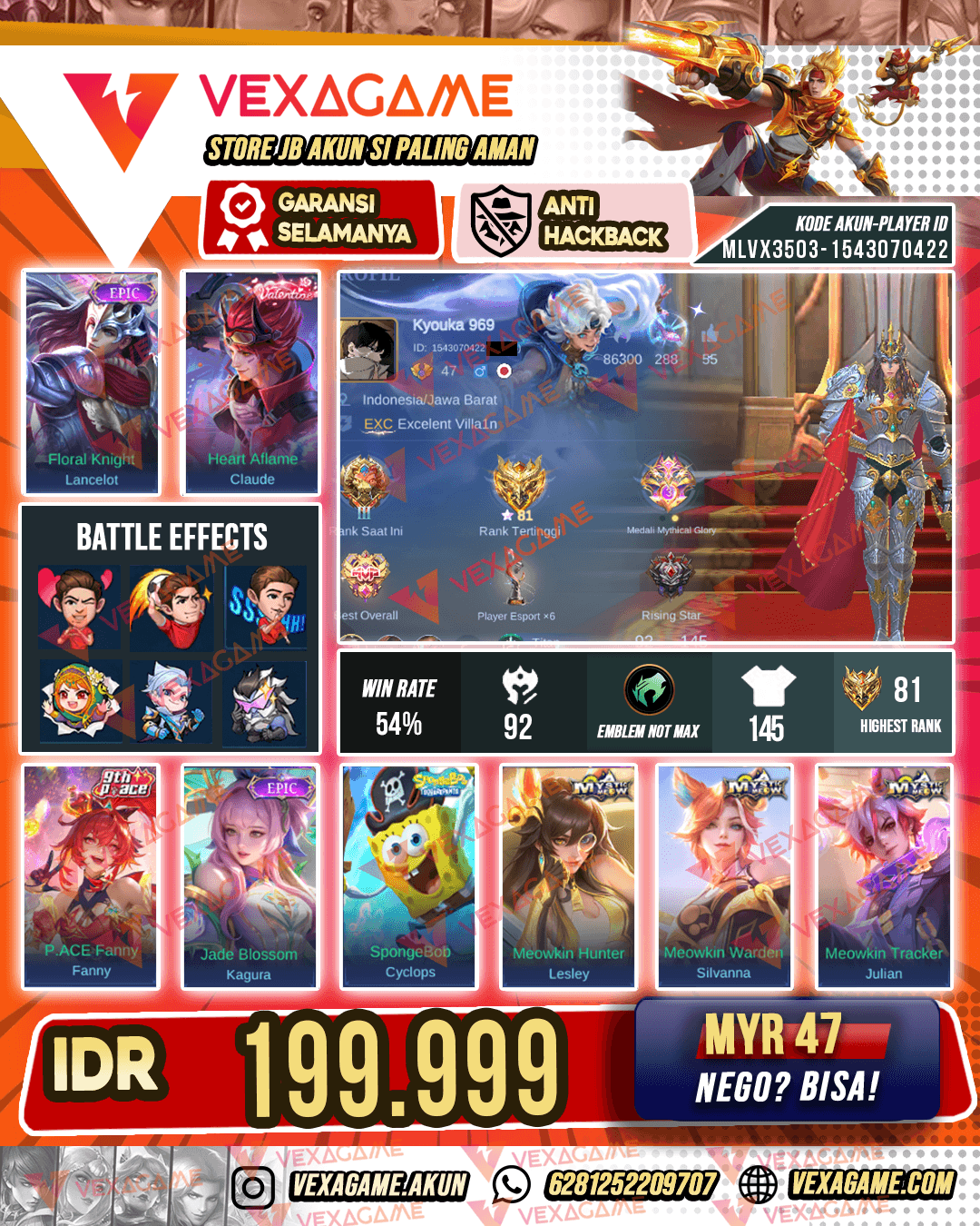 Lancelor Epic | Claude Valentine