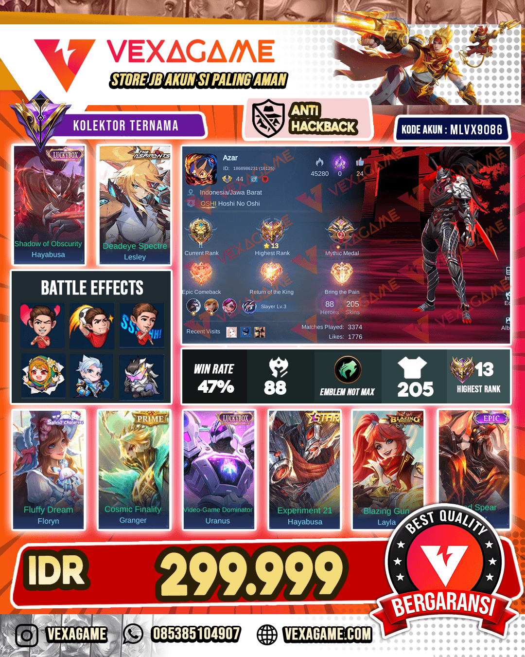 Hayabusa Luckybox X Hayabusa Annual Star | Lesley Aspirants | 2 Luckybox