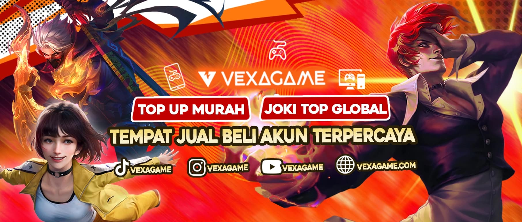 Vexa Game Topup, Joki, Akun