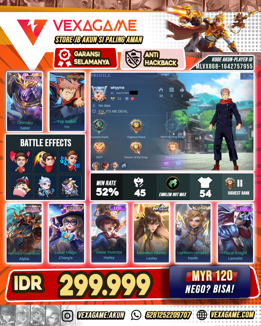 Yin Jujutsu | Alpha Lucky Box | Saber Lucky Box