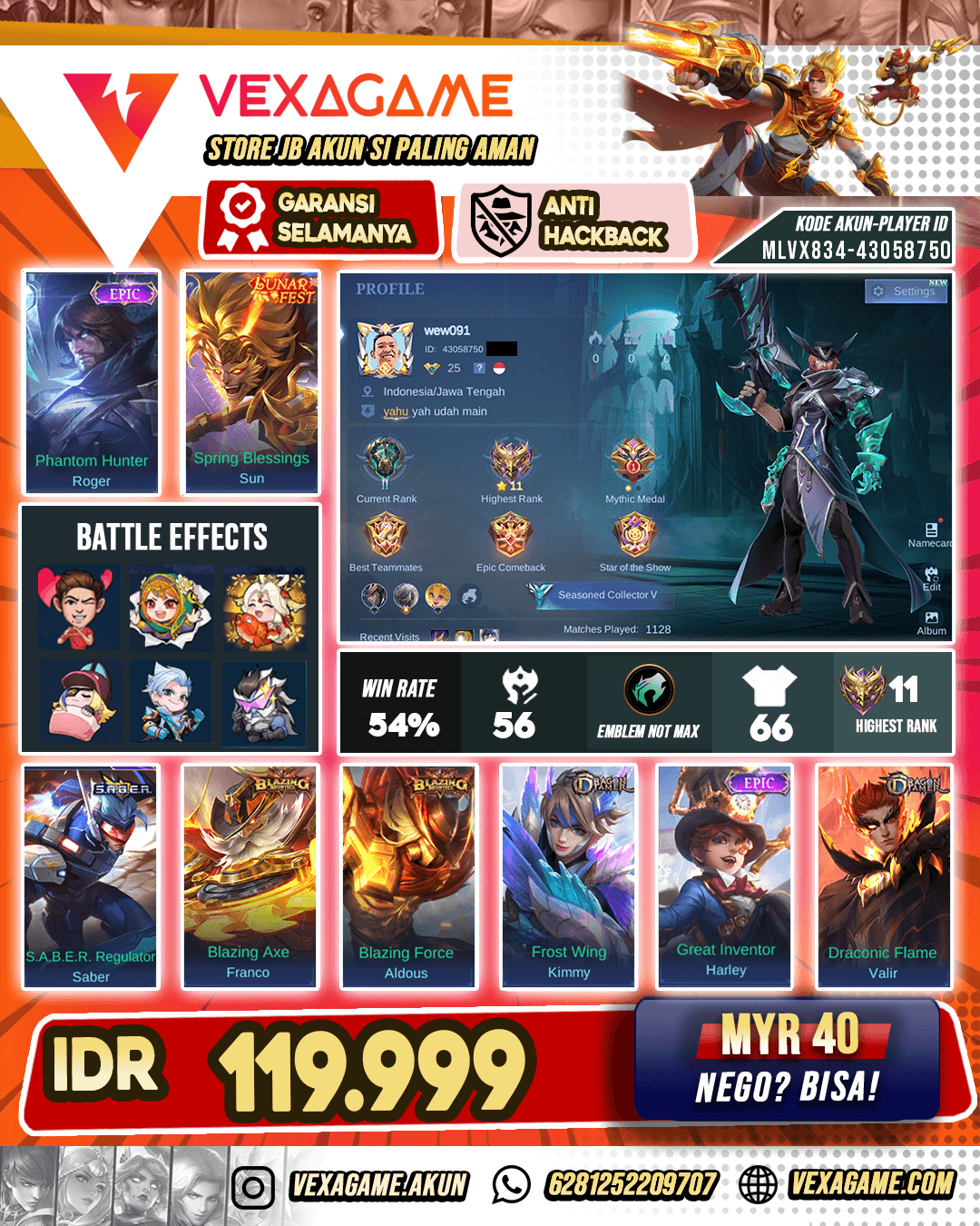 Roger Epic Murah