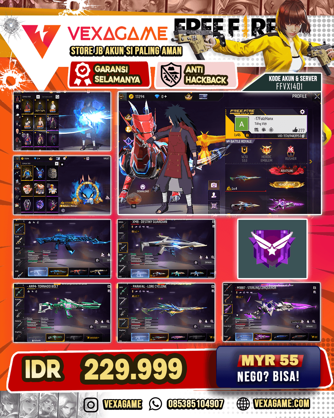3 EVO 1 OTW MAX | 4 Bundle Naruto | Bundle Megumi || Animasi Lobby ON | Super Emote ON