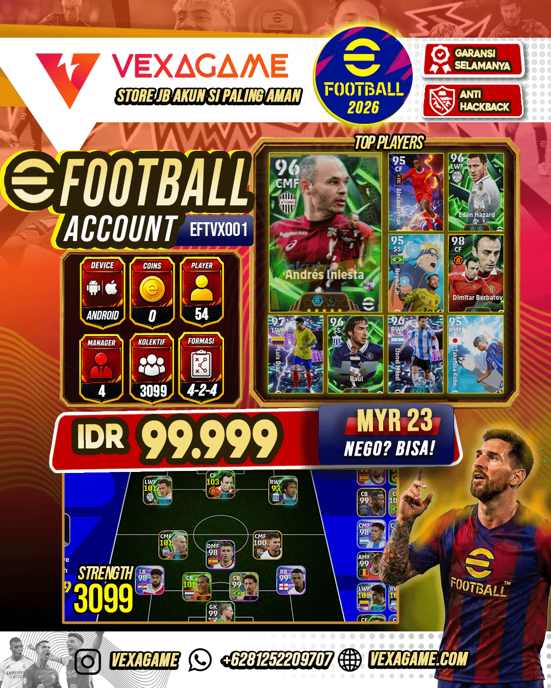 AKUN E FOOTBALL MURAH