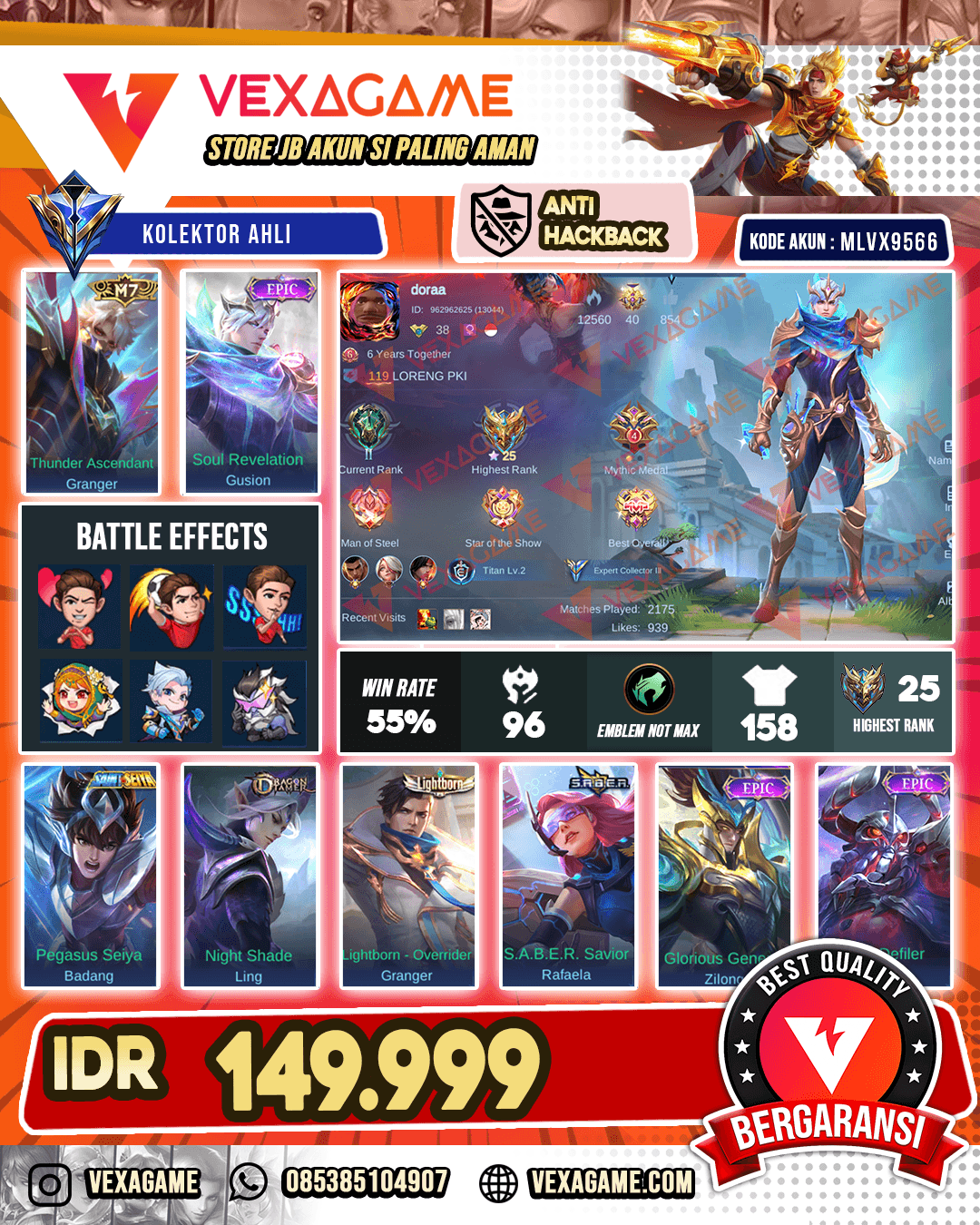 Gusion Epic | Granger M7