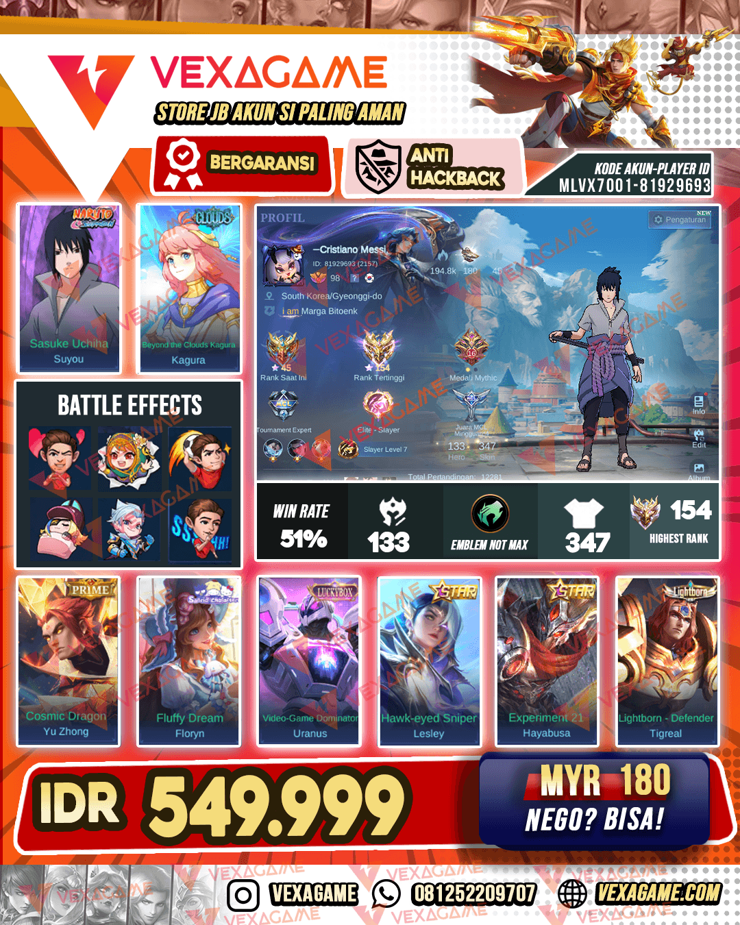 Su You Sasuke | Kagura Clouds | Yu Zhong Prime | 1 Annual Star