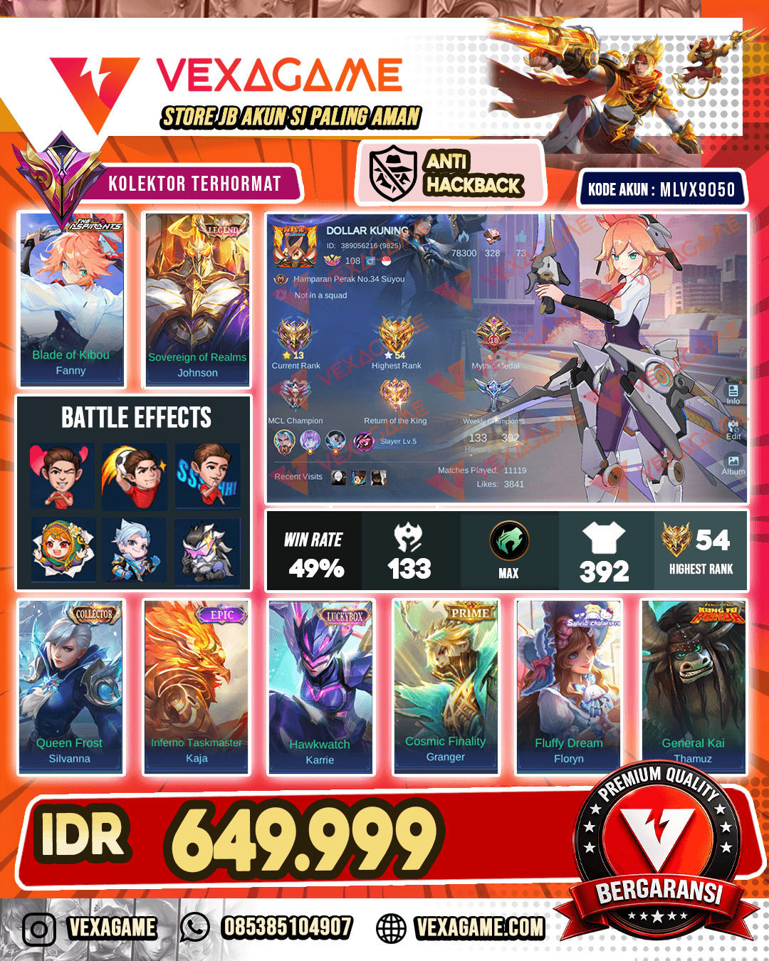 Fanny Asphirant | Jhonson Legend | 2 CC