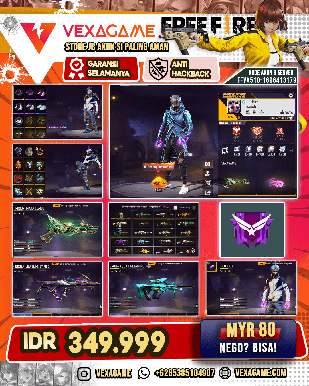 SG MATA ELANG | AWM TITANIUM | TINJU K.O | VAULT OTW 400