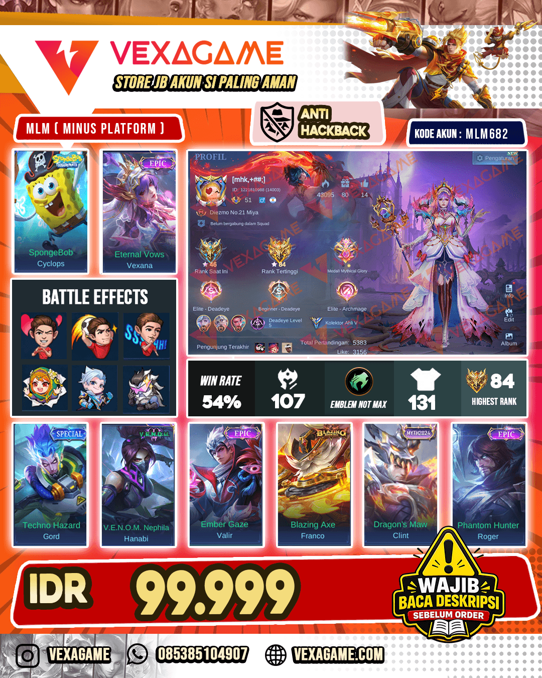 Vexana Epic X Cyclops Spongebob