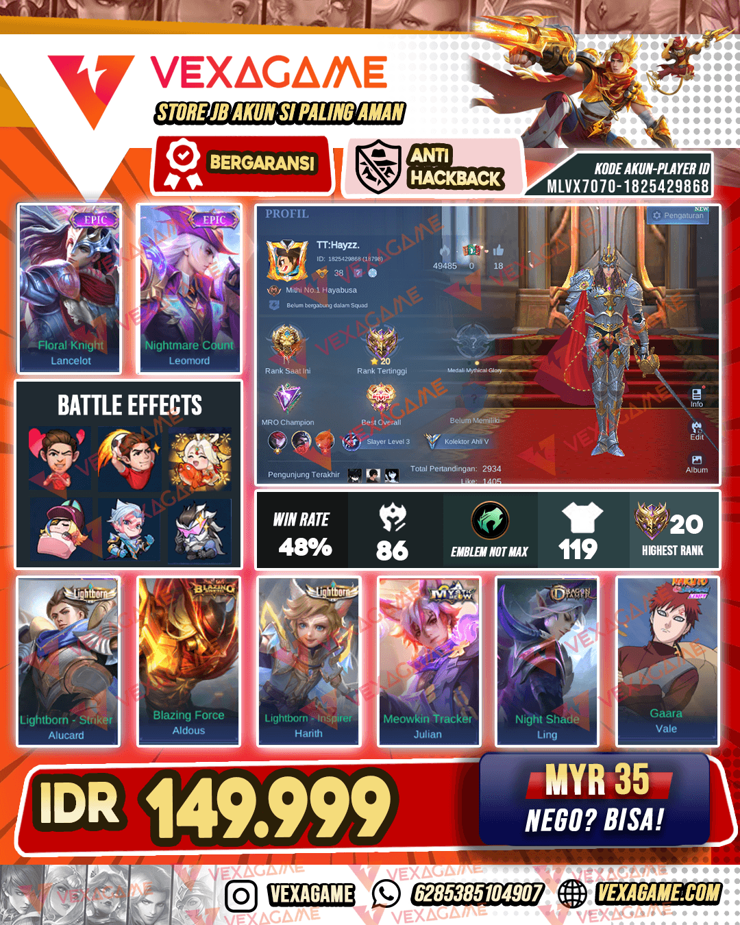 Lancelot Epic | Leomord Epic