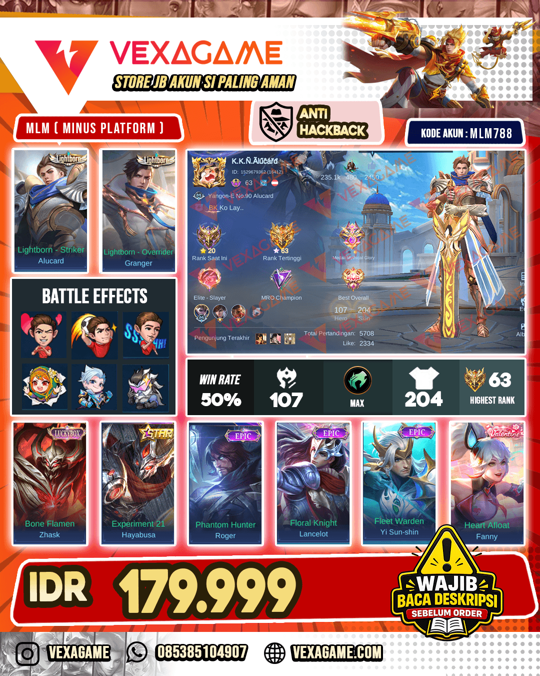 Alucard Lightborn X Granger Lightborn | Hayabusa Annual Star X Zhask Luckybox