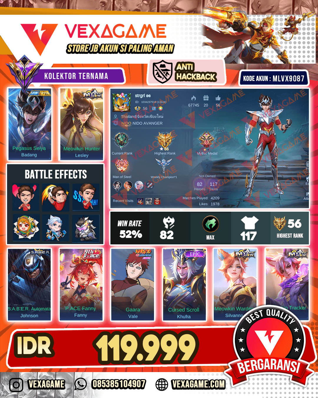 Badang Saint Seiya X Lesley Miaw