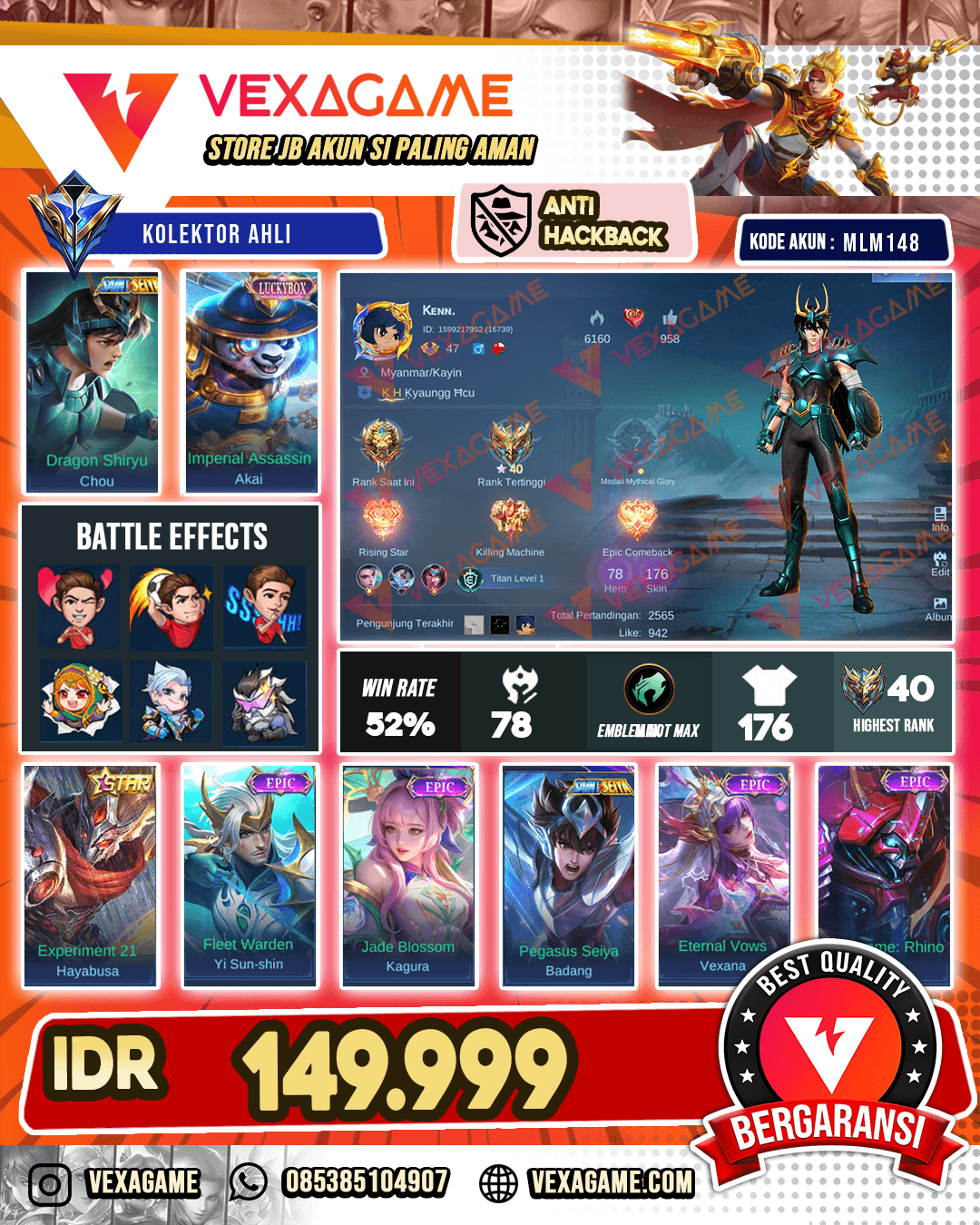 Chou Sain Setya Hijau | Akai Luckybox | Hayabusa Annual Star