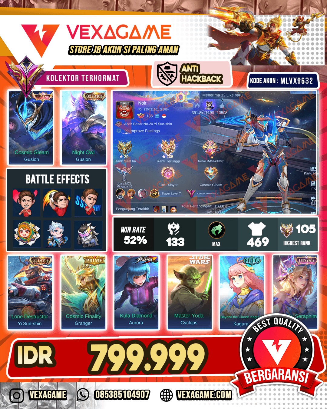 Gusion Legend | Yss Collector | Gusion Collector | Cyclops Star Wars
