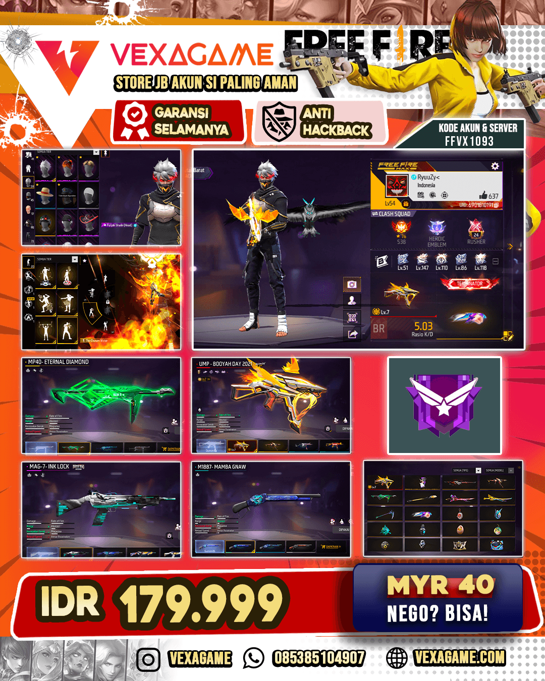 EVO UMP MAX | SG 2 RASA | ANIMASI ELIMINASI ON | VAULT OTW 100