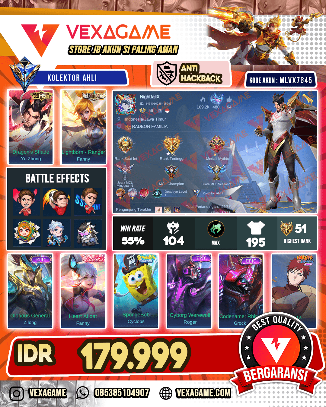 Yu Zhong M5 | Fanny Lightborn