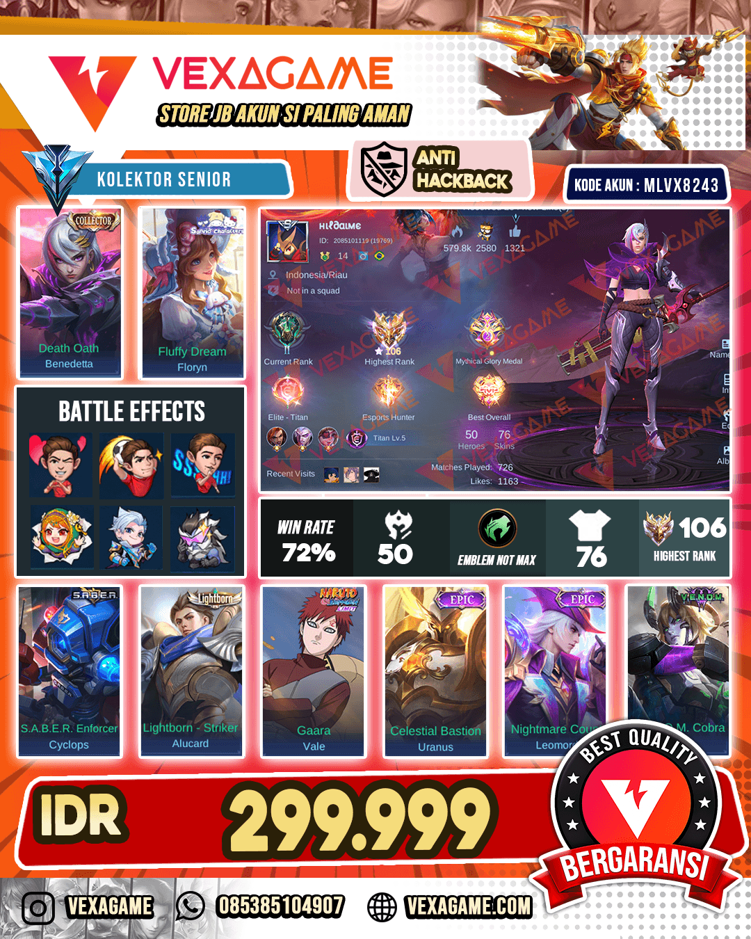 Benedetta Collector | Ex Immortal