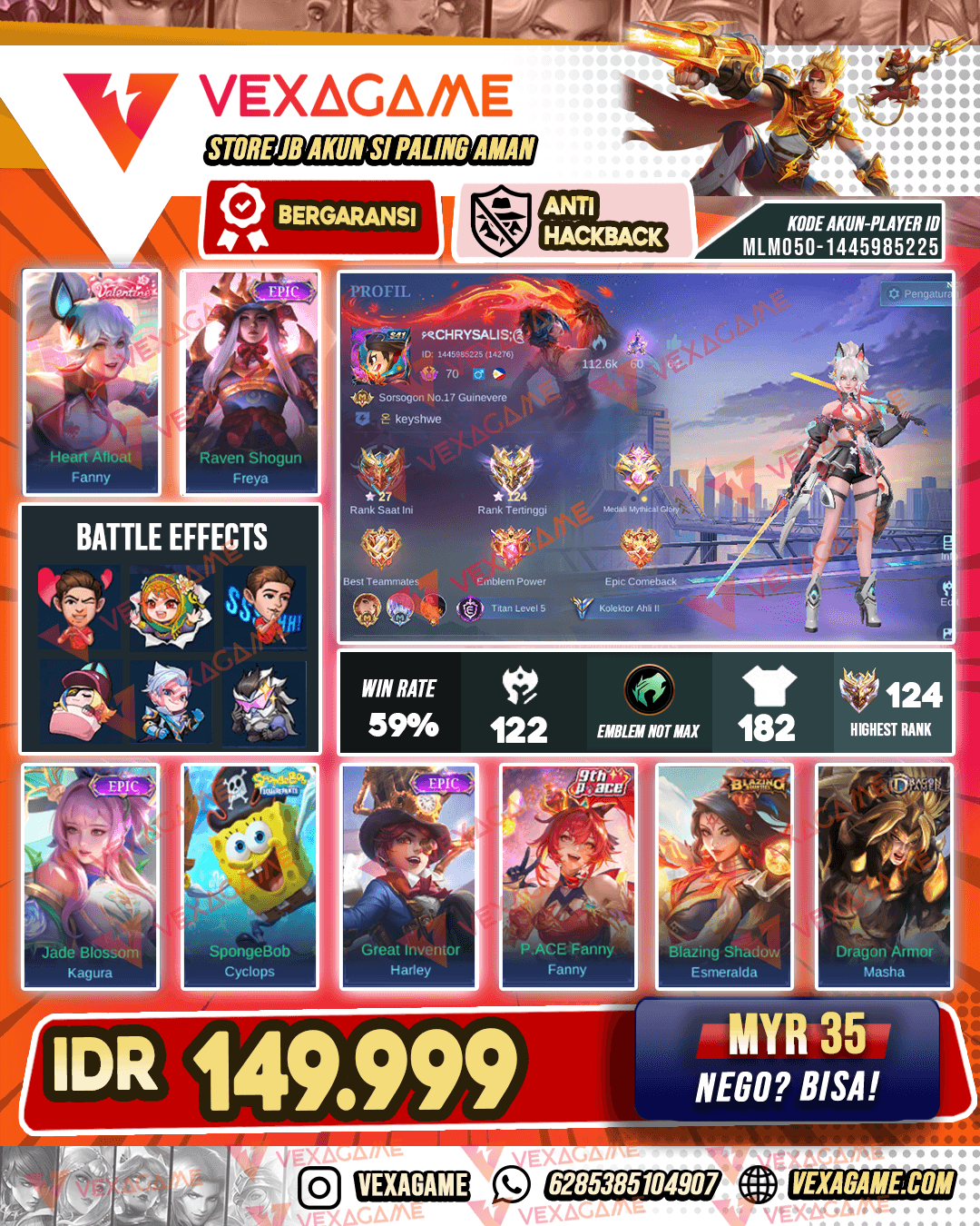 Fanny Valentine | Freya Epic | Ex Immo