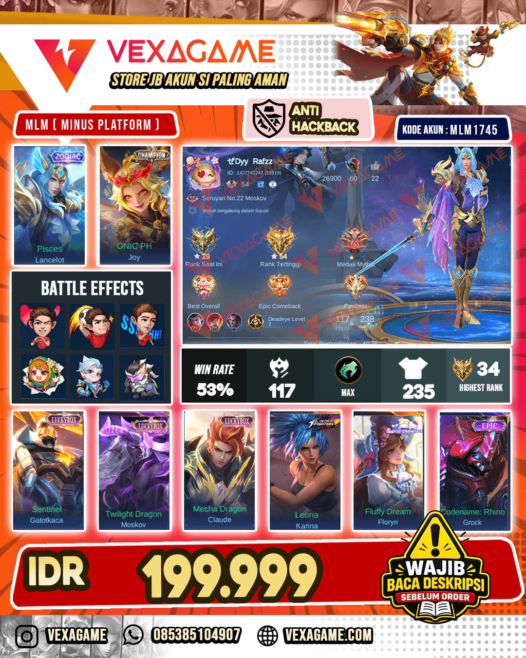 Lancelot Zodiac | Joy Champion | 3 Luckybox
