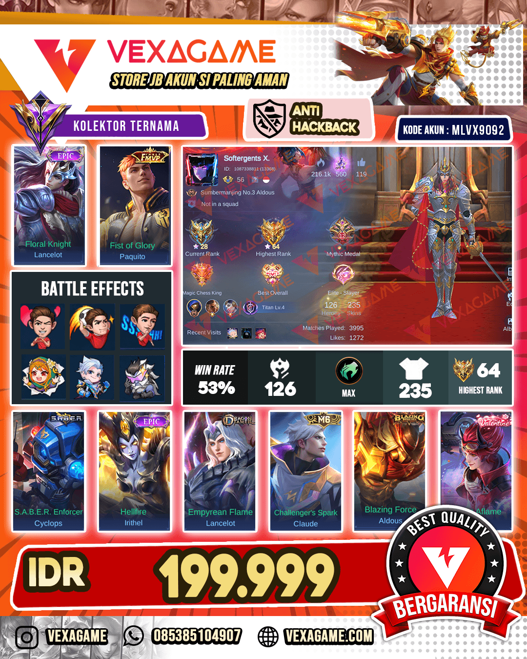 Lancelot Epic | Paquito Fmvp