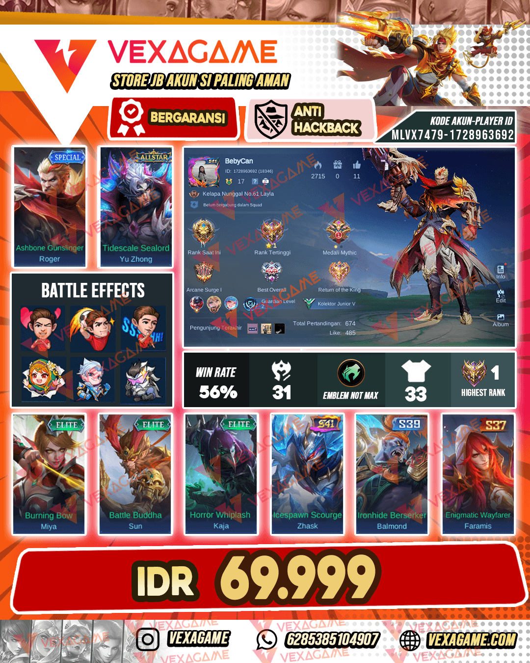 Akun Murah Harga Merakyat