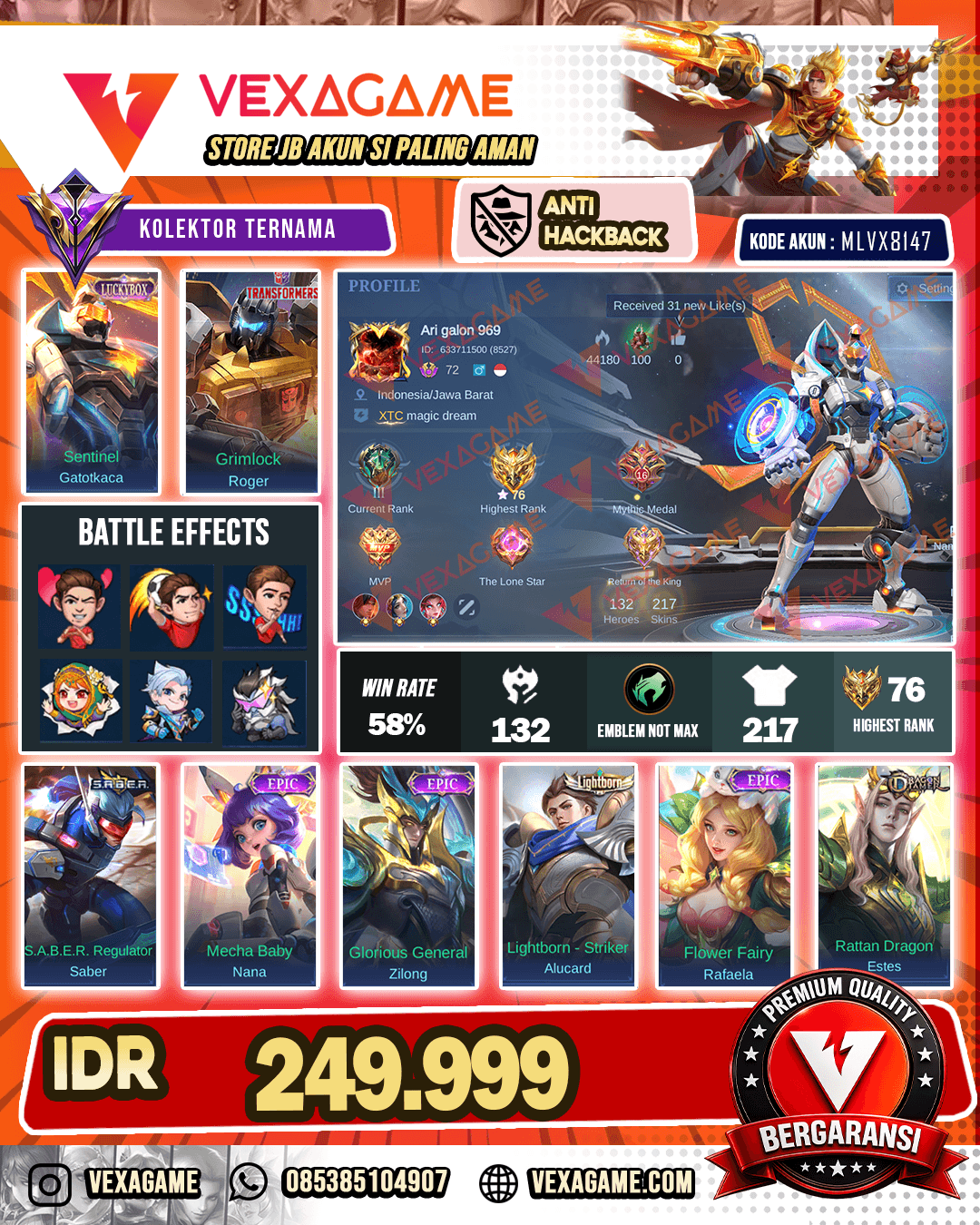 Gatot Kaca Luckybox | Roger Transformers