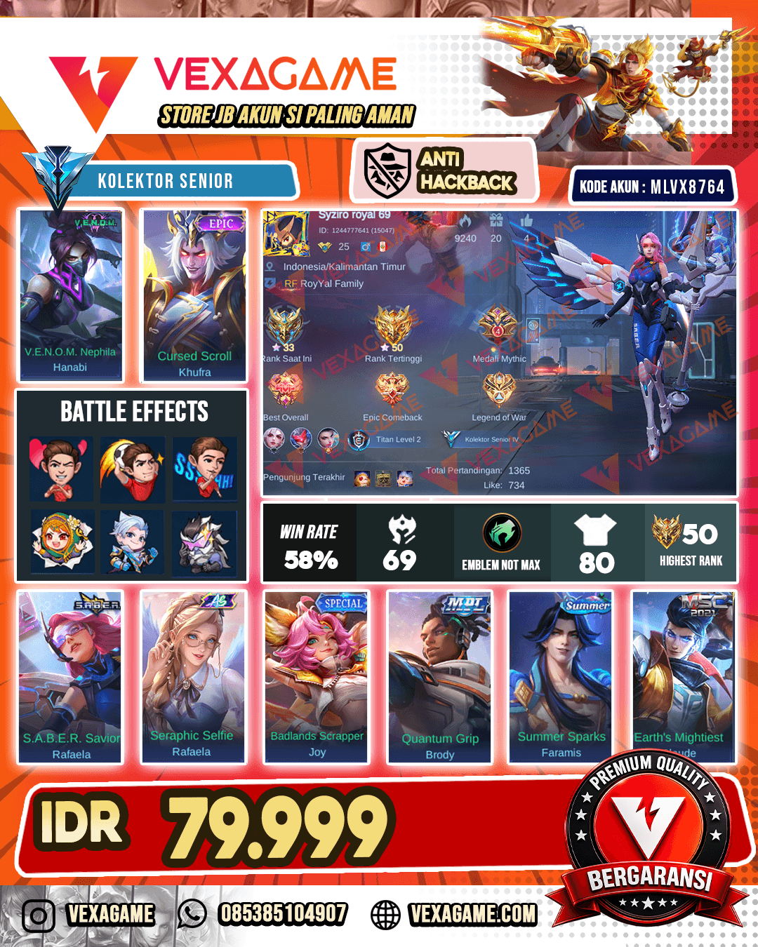 Hanabi Venom | Khufra Epic