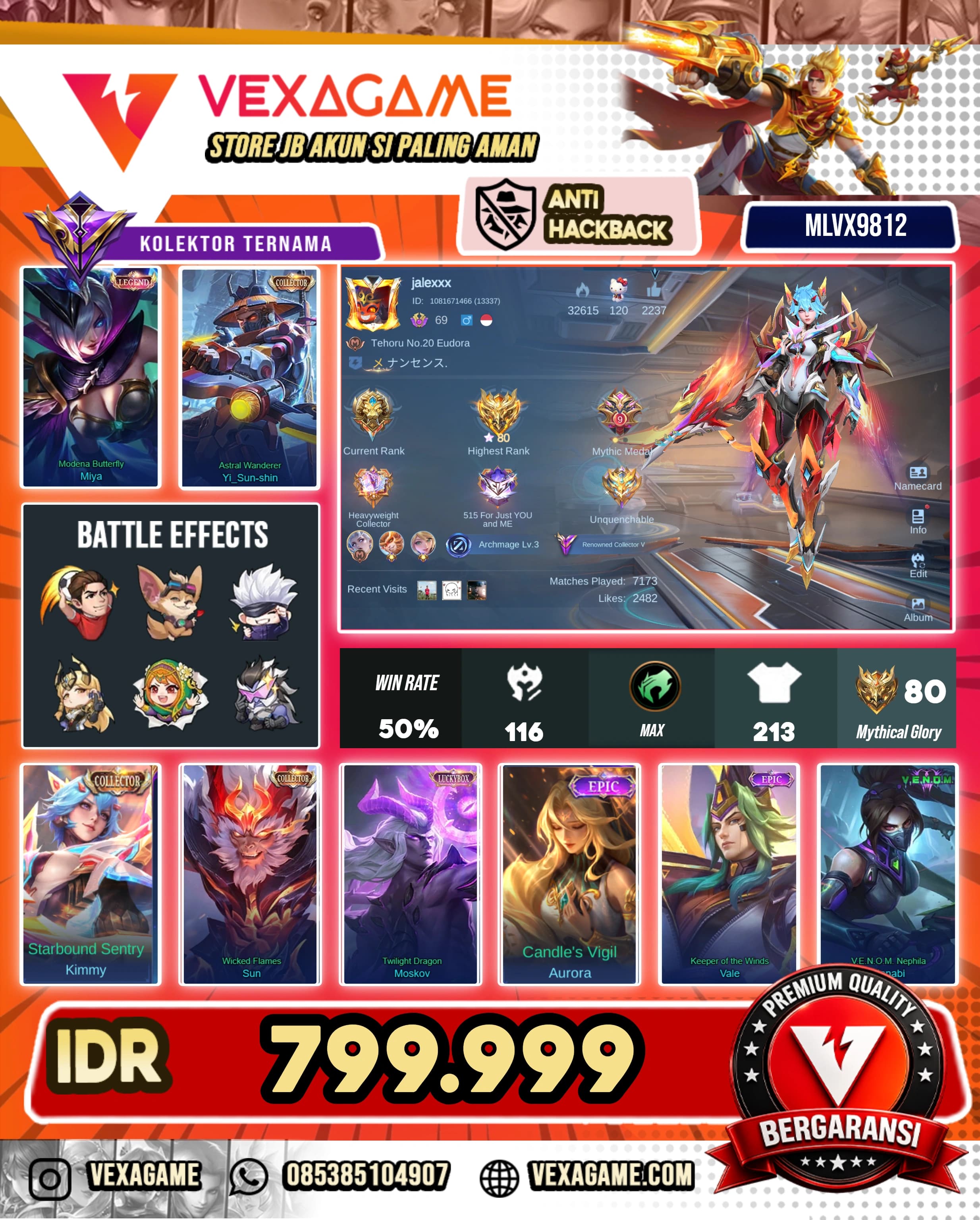 Kimmy Collector | Miya Legeend | Sun Collector | Yss Collector | Moskov Lucybox