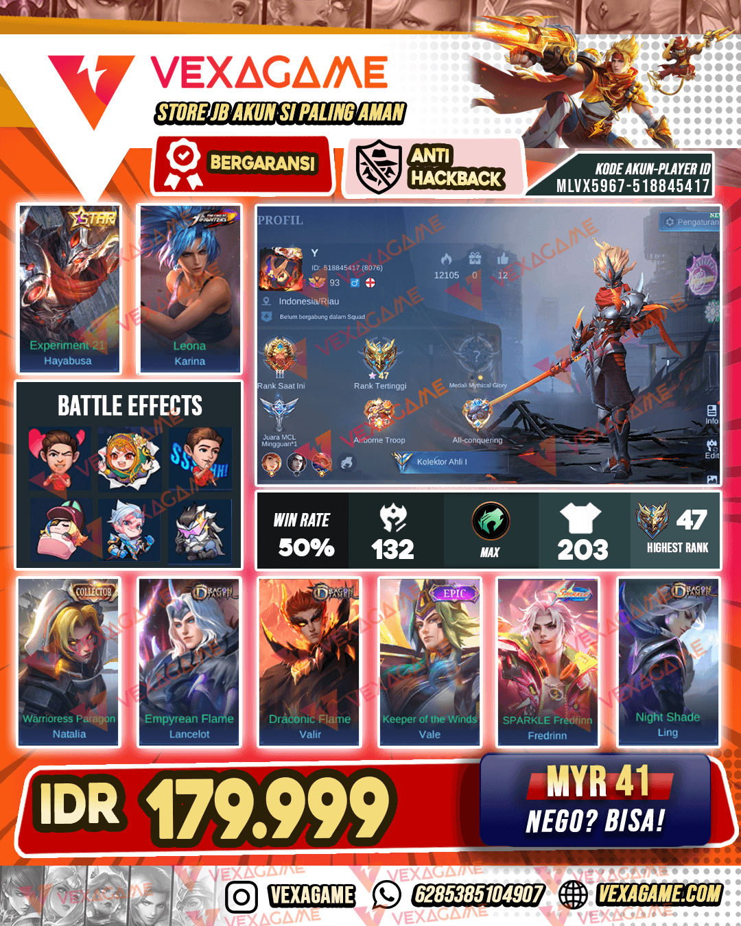 Haya Star | Emlem & Hero Max