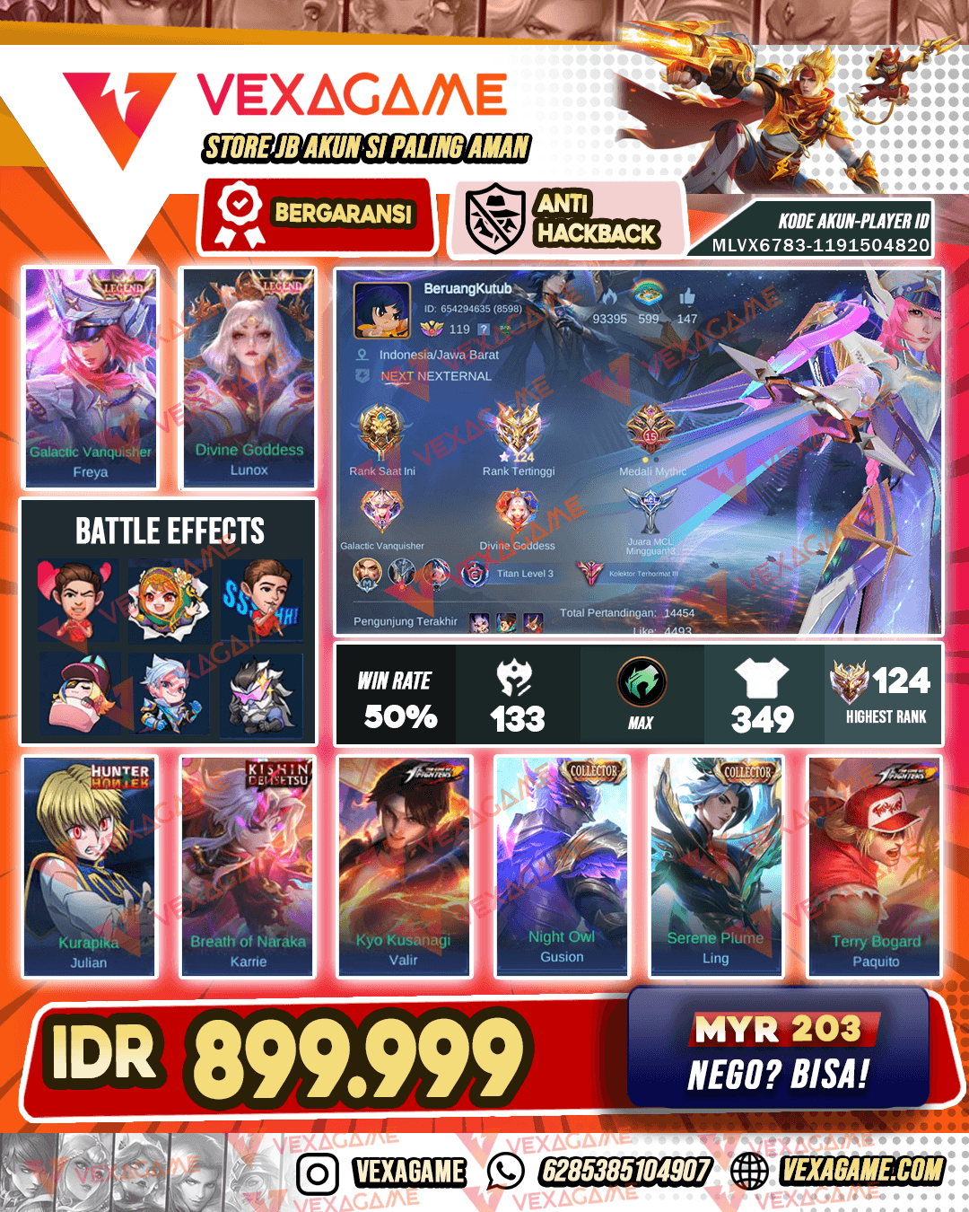 2 Legend | 2 Collector | Lancelot Kishin | 2 KOF | Julian HxH