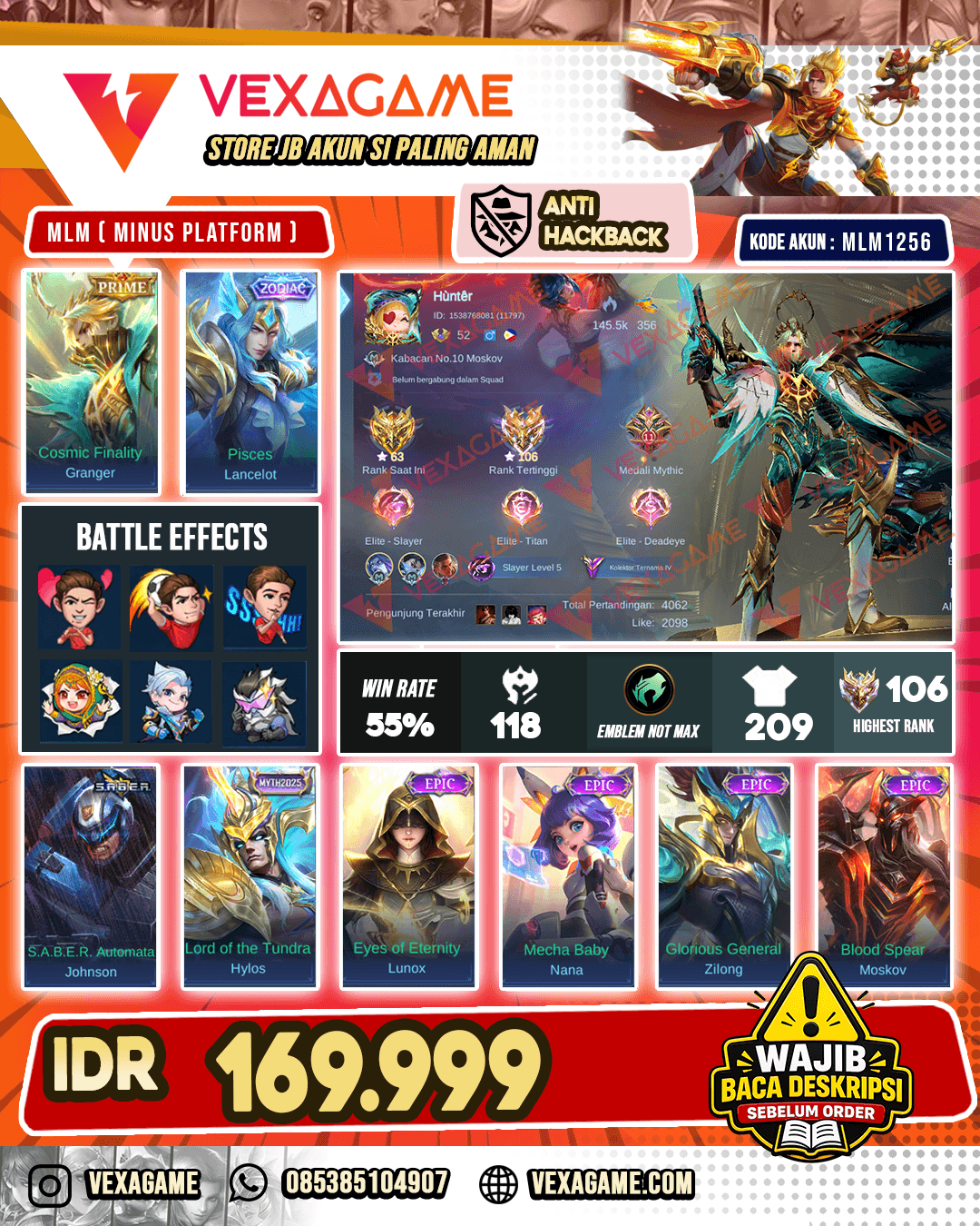 Granger Prime | Lancelot Zodiac | Ex Imortal
